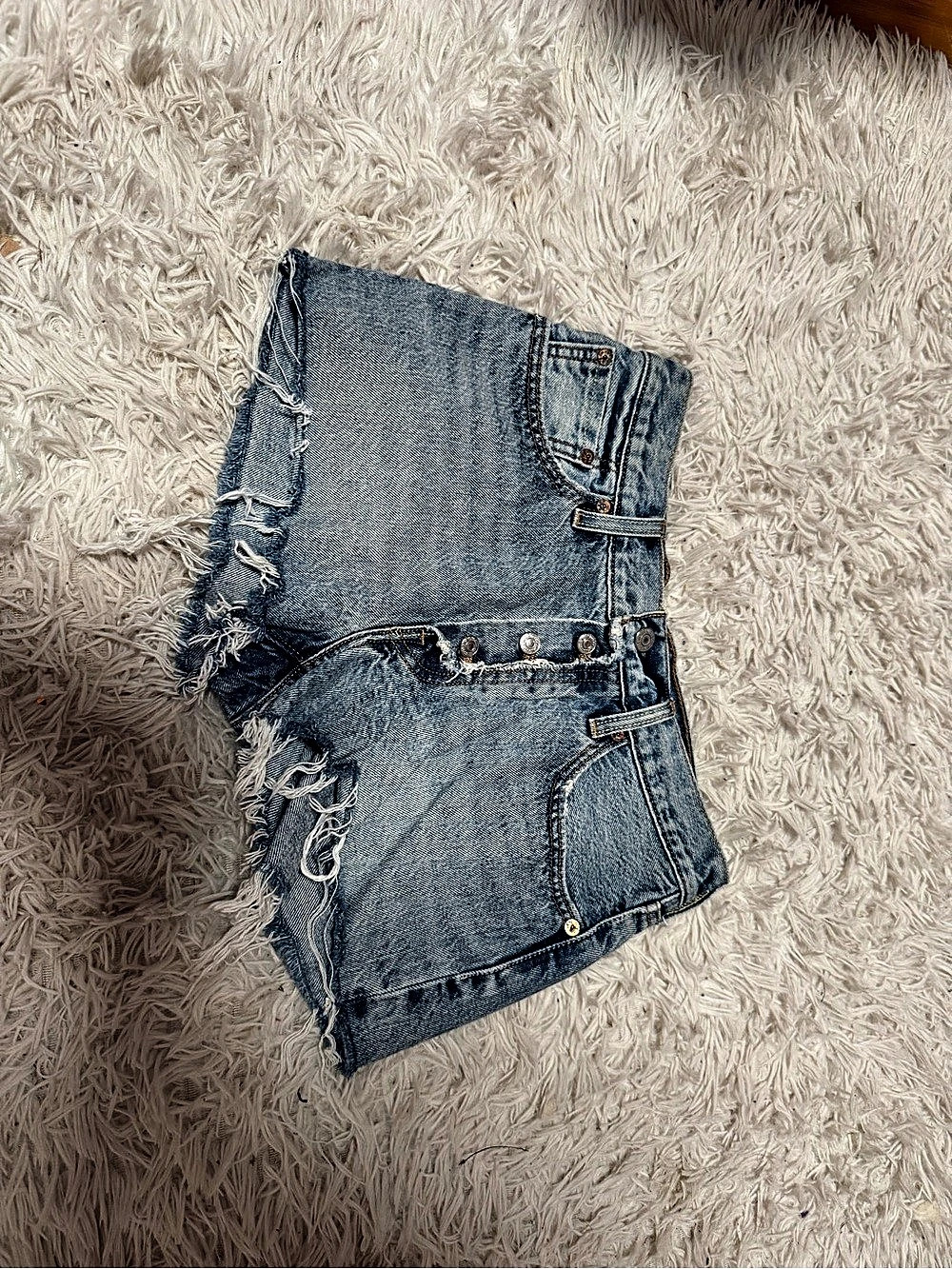 Levi's 501 Original High Rise Denim Shorts Waist 30